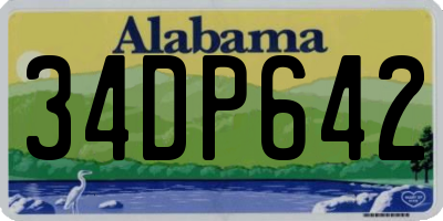 AL license plate 34DP642