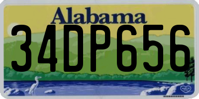 AL license plate 34DP656