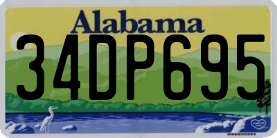 AL license plate 34DP695
