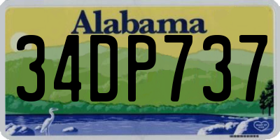 AL license plate 34DP737