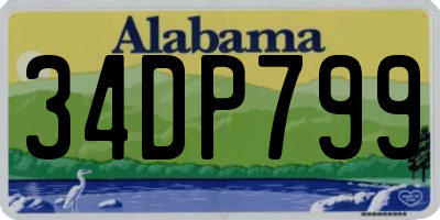 AL license plate 34DP799