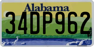 AL license plate 34DP962