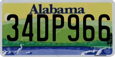 AL license plate 34DP966