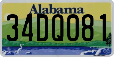 AL license plate 34DQ081