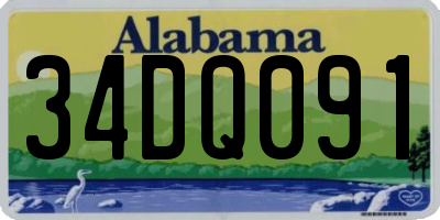 AL license plate 34DQ091