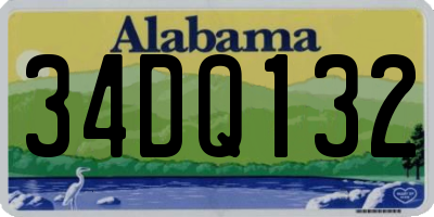 AL license plate 34DQ132