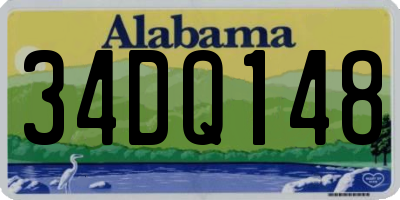AL license plate 34DQ148