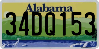 AL license plate 34DQ153
