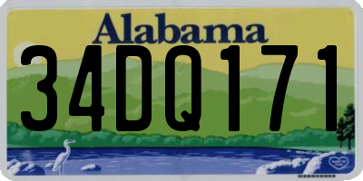 AL license plate 34DQ171