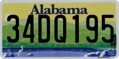 AL license plate 34DQ195