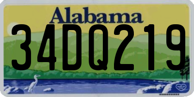 AL license plate 34DQ219