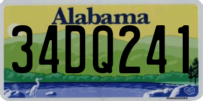 AL license plate 34DQ241
