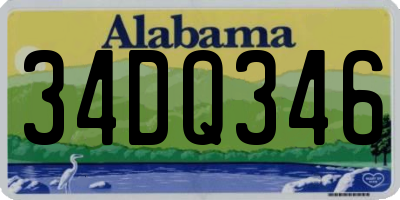 AL license plate 34DQ346