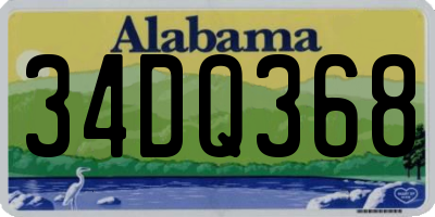 AL license plate 34DQ368