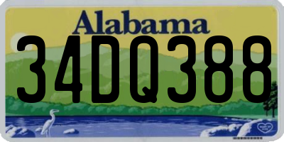AL license plate 34DQ388