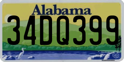 AL license plate 34DQ399