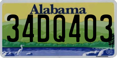 AL license plate 34DQ403