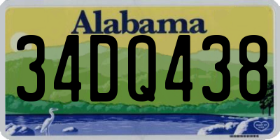 AL license plate 34DQ438