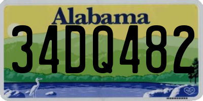 AL license plate 34DQ482