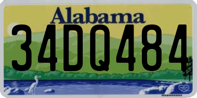 AL license plate 34DQ484