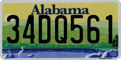 AL license plate 34DQ561
