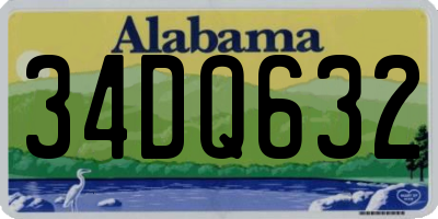 AL license plate 34DQ632