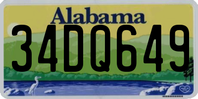 AL license plate 34DQ649