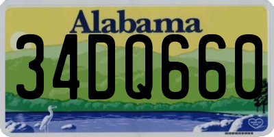 AL license plate 34DQ660