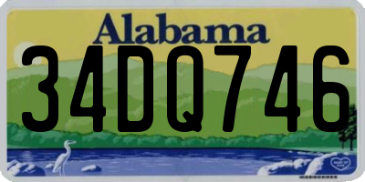 AL license plate 34DQ746