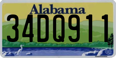 AL license plate 34DQ911