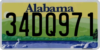 AL license plate 34DQ971