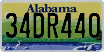 AL license plate 34DR440
