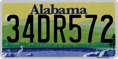 AL license plate 34DR572