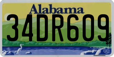 AL license plate 34DR609