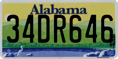 AL license plate 34DR646