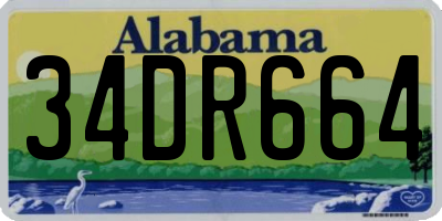 AL license plate 34DR664