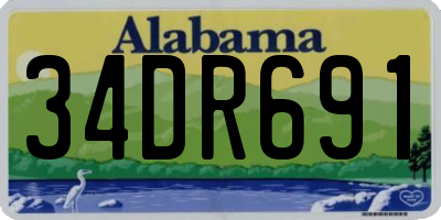 AL license plate 34DR691