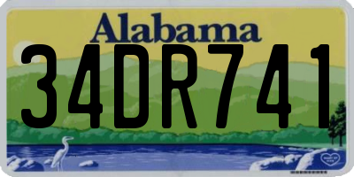 AL license plate 34DR741