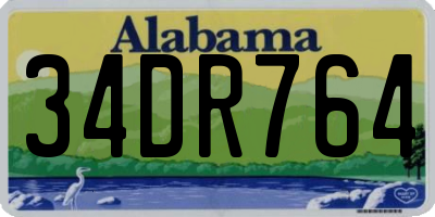 AL license plate 34DR764