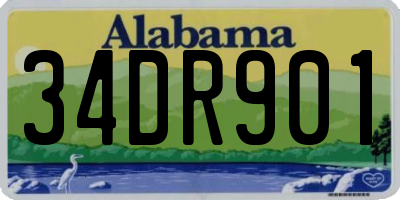 AL license plate 34DR901