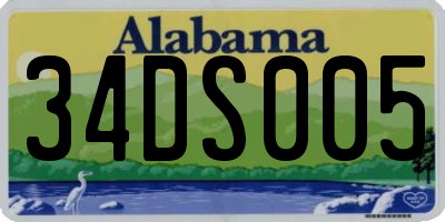 AL license plate 34DS005