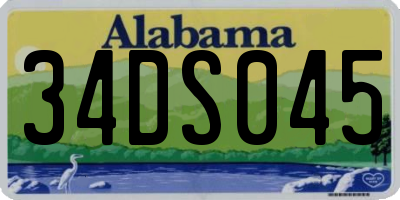 AL license plate 34DS045