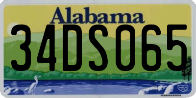 AL license plate 34DS065