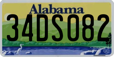 AL license plate 34DS082