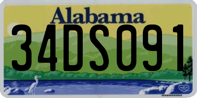 AL license plate 34DS091