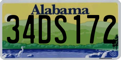 AL license plate 34DS172