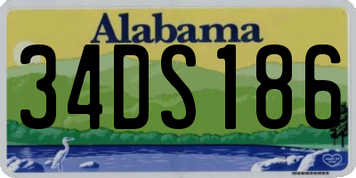 AL license plate 34DS186