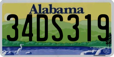 AL license plate 34DS319