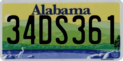 AL license plate 34DS361