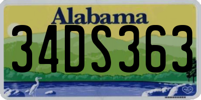 AL license plate 34DS363